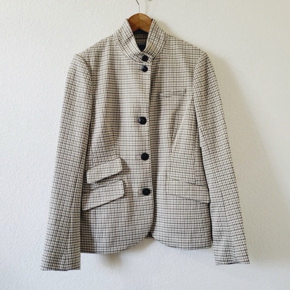$598 Unworn Rag & Bone Women's Slade Italian Plaid Houndstooth Blazer - Picture 5 of 10